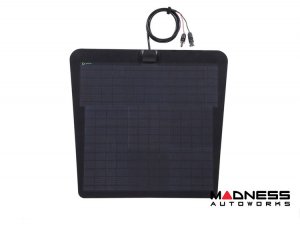 GMC Sierra 2500HD Flexible Solar Panel Kit - Complete Kit w/ Waterproof Controller + Hood Decal - 2017-2019 - 50W